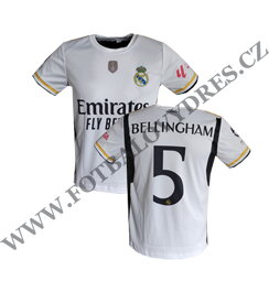 BELLINGHAM fotbalový dres Real Madrid bílý 2023/2024 - JEN VEL. XL!!
